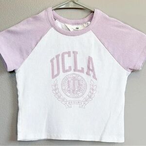 H&M Kids UCLA Crest Tee - Lavender and White